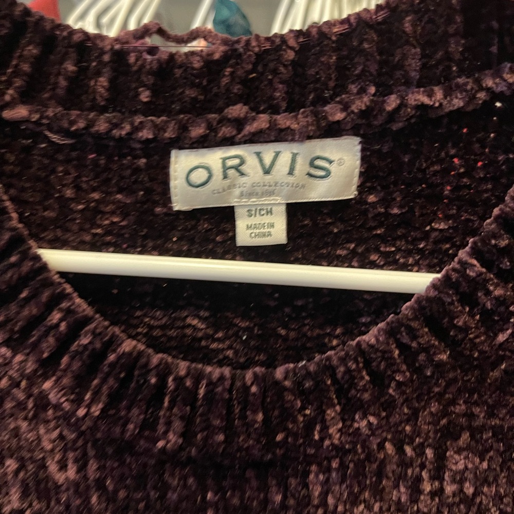 Orvis Women's Sweater in Deep Purple - Picture 2 of 4